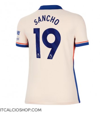 Chelsea Jadon Sancho #19 Seconda Maglia Femmina 2024-25 Manica Corta